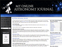 Tablet Screenshot of myastronomyjournal.com
